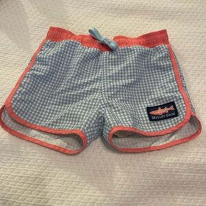 Mullet Swim Kids Blue and Red Swim Trunks